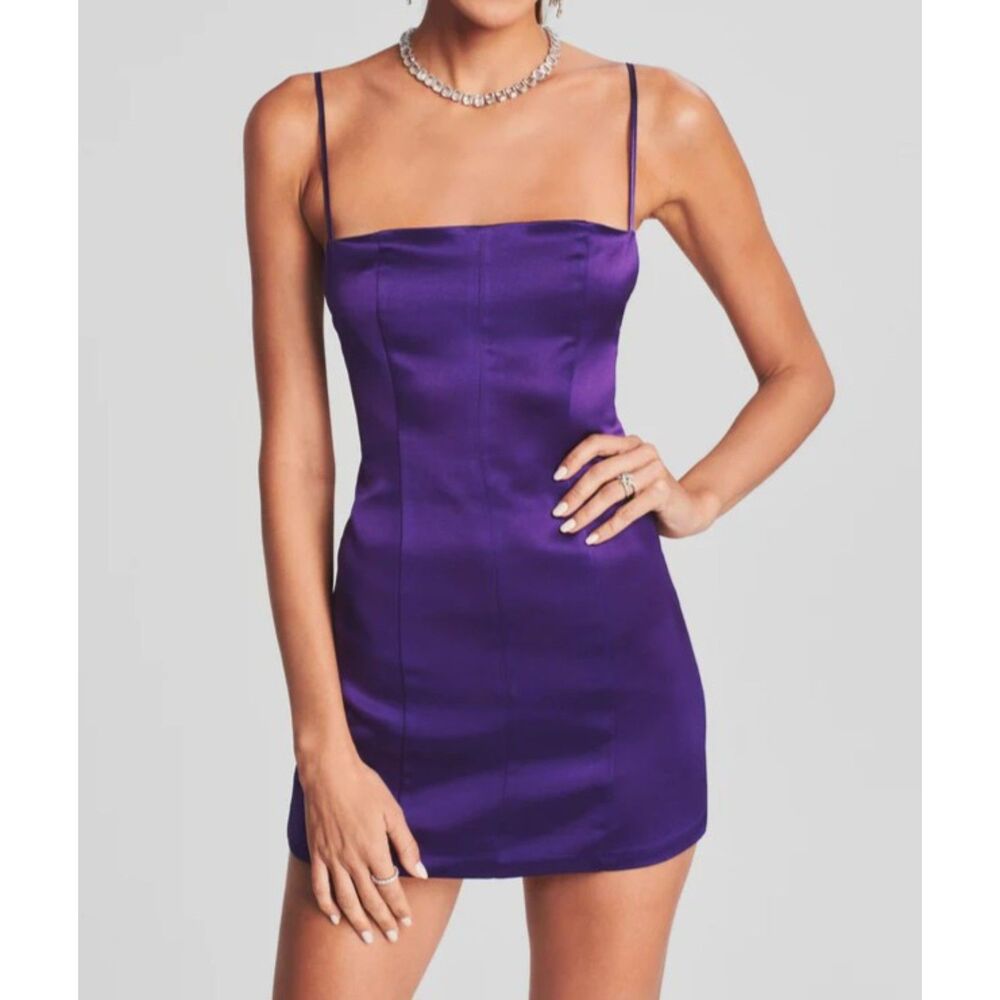 retrofête Janessa Dress in "royal purple" Size Medium